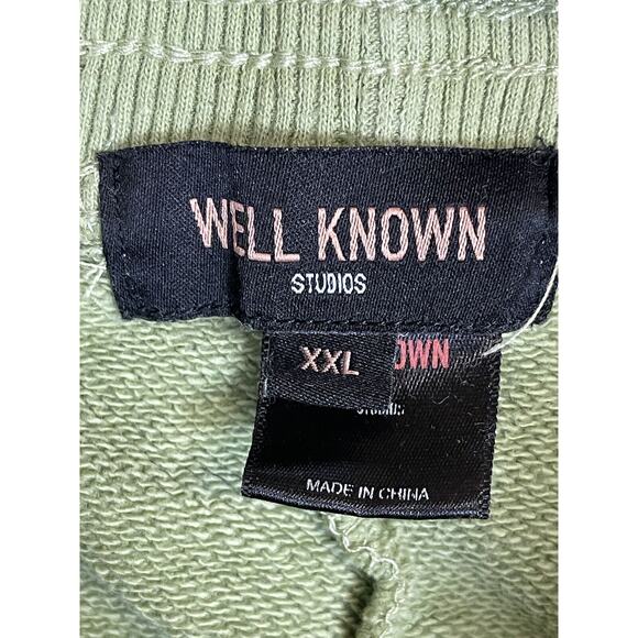 Well‎ Known Studios Pants Men XXL Green Tapered Sweatpants Workout Adult - Picture 9 of 15